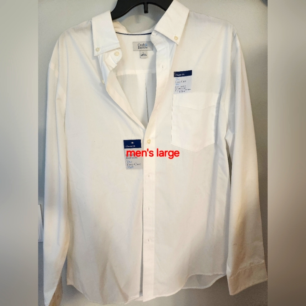 Croft and Barrow Men's Large Dress Shirt